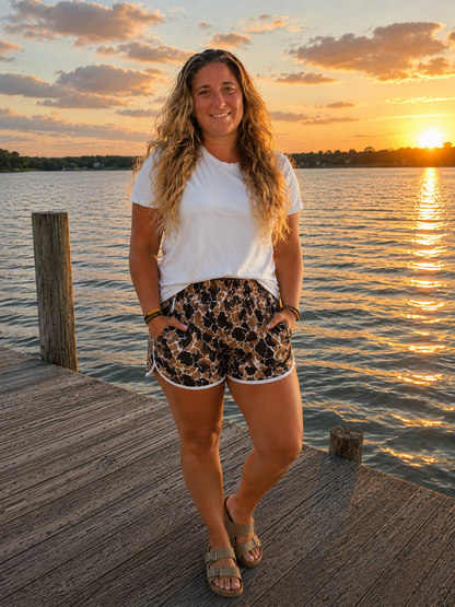 Camo Print Shorts
