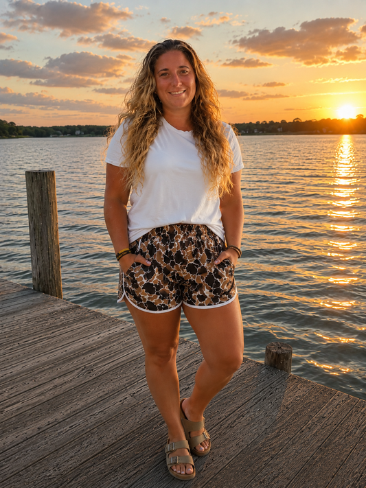 Camo Print Shorts